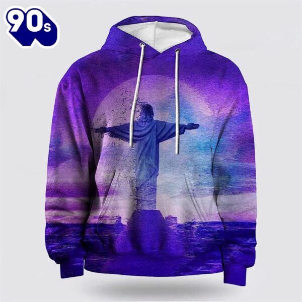 Jesus Statue Pattern 3D Hoodies For Women Men