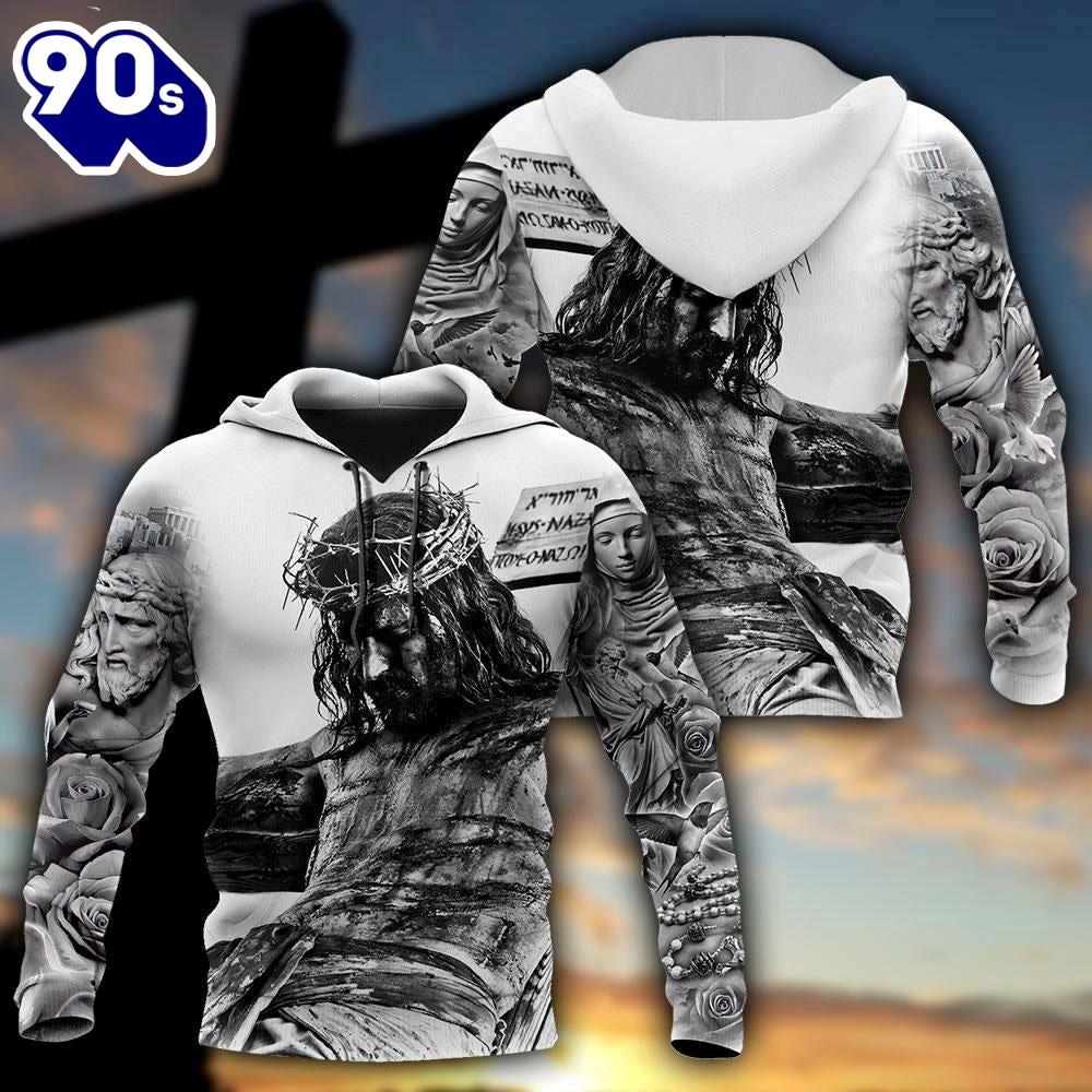 Jesus Tattoo God 3D Hoodie Jesus Tattoo God 3D Hoodie
