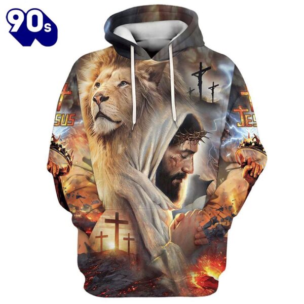 Jesus The Lion Of Judah 3D Hoodies Jesus Hoodie