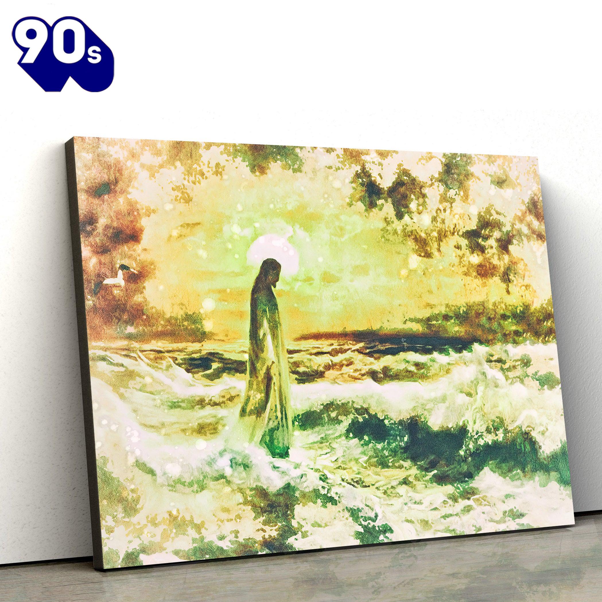Jesus Walks On Water Painting Canvas Wall Art Jesus Portrait Picture Jesus Walks On Water Painting Canvas Wall Art Jesus Portrait Picture