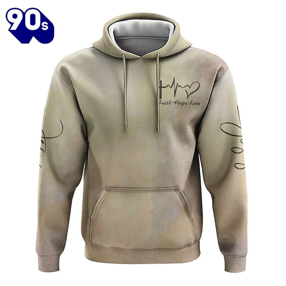 Jesus Watercolor Painting 3D Hoodie Jesus Watercolor Painting 3D Hoodie