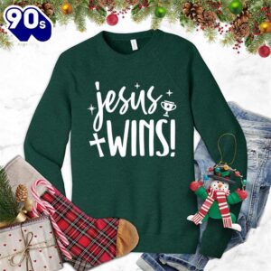 Jesus Wins Sweatshirt Gift Xmas