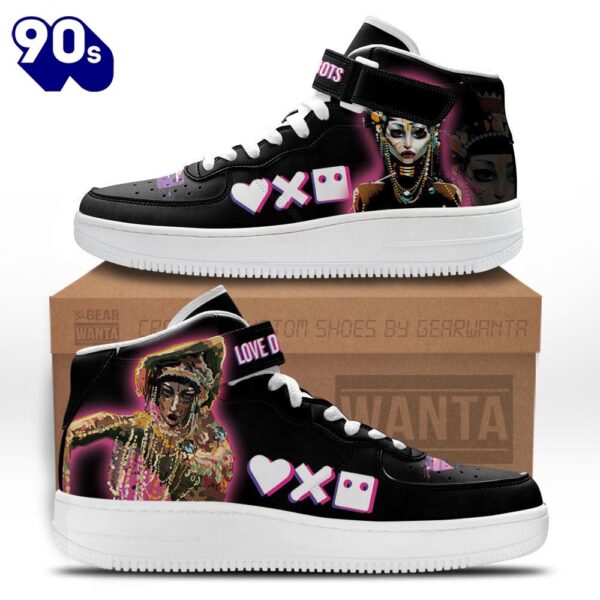 Jibaro High Top Air Force Shoes Custom Love, Death & Robots Sneakers