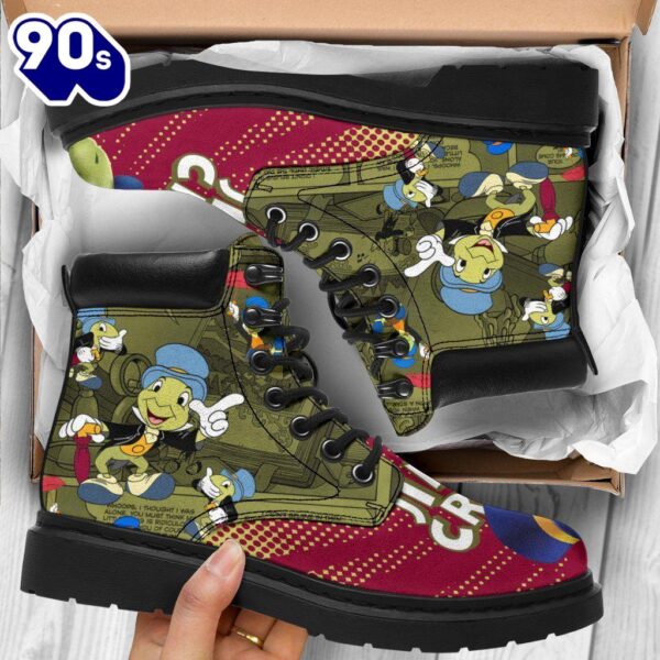 Jiminy Cricket Leather Boots Shoes Pinocchio Gift For Fan