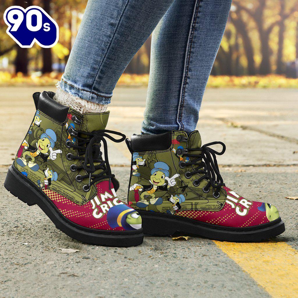 Jiminy Cricket Leather Boots Shoes Pinocchio Gift For Fan Jiminy Cricket Leather Boots Shoes Pinocchio Gift For Fan