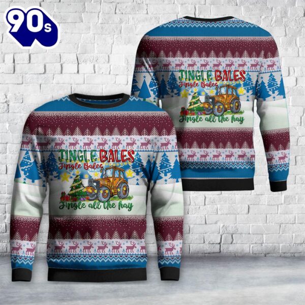 Jingle Bales Jingle Bales Jingle All The Hay Christmas Sweater