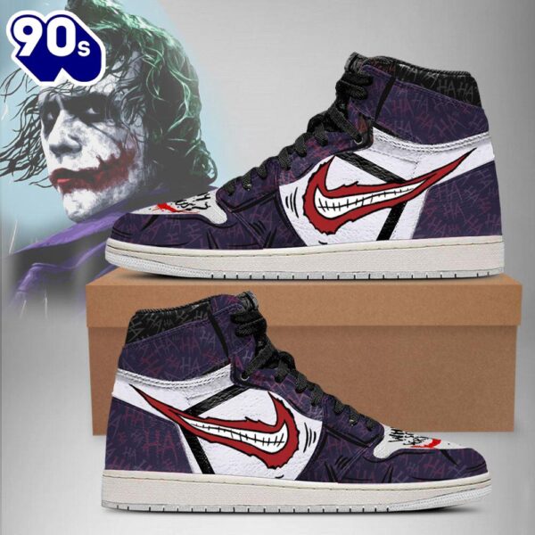 Joker Mouth Air Jordan 1 Sneakers – Gift  For Halloween