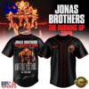 Jonas Brothers The Burning Up Tour 2026 New Design Baseball Jersey, Music Fan Baseball Jersey