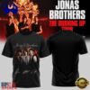 Jonas Brothers The Burning Up Tour 2026 Signature Black T Shirt, Viral 3D Music Tee
