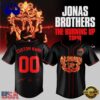 Jonas Brothers The Burning Up Tour 2026 Signature Custom Baseball Jersey, Music Fan Baseball Jersey