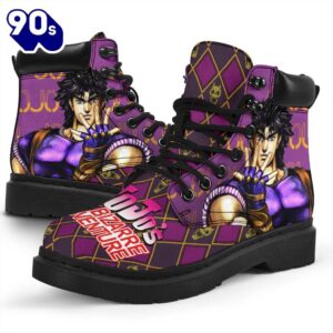 Joseph Joestar Leather Boots JoJo's Bizarre Adventure Shoes Fan