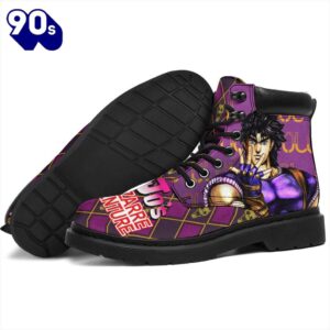 Joseph Joestar Leather Boots JoJo's Bizarre Adventure Shoes Fan