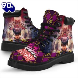 Josuke Leather Boots Custom JoJo's Bizarre Adventure Shoes Fan