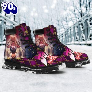 Josuke Leather Boots Custom JoJo's Bizarre Adventure Shoes Fan