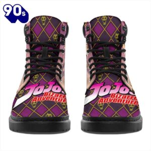 Jotaro Kujo Leather Boots Custom JoJo's Bizarre Adventure Shoes Fan