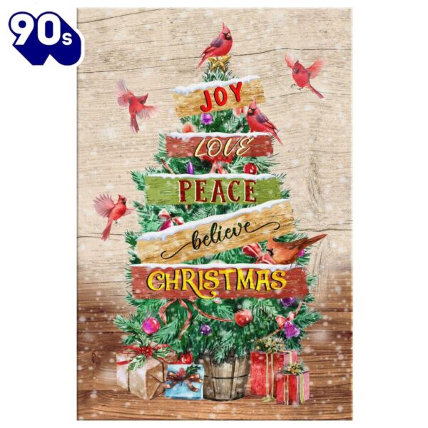 Joy Love Peace Believe Christmas Christian Christmas Gifts Canvas Wall Art Prints