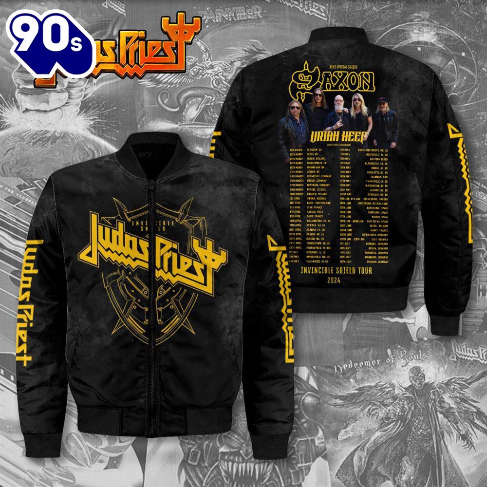Judas Priest 3D Bomber Jacket For Fans For Fans Judas Priest 3D Bomber Jacket For Fans For Fans