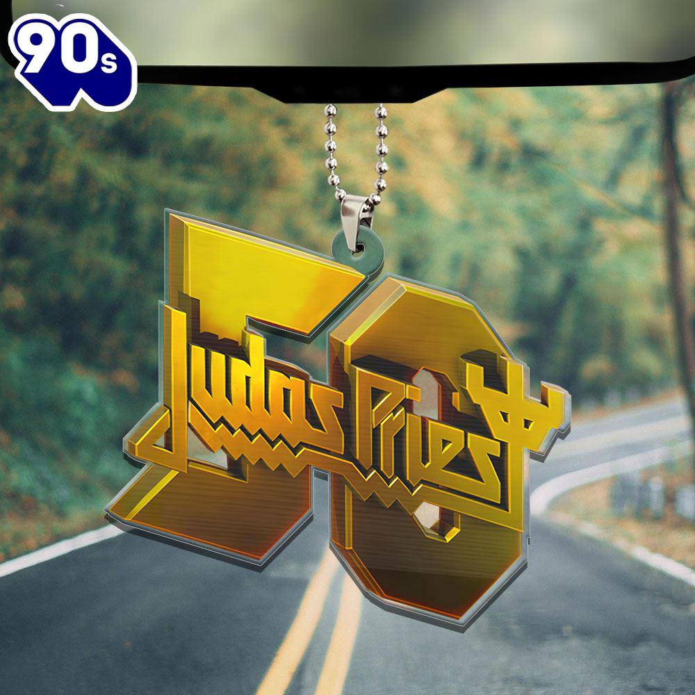 Judas Priest Custom Shape Clear 2-sided Acrylic Car Ornament  Christmas Day Judas Priest Custom Shape Clear 2-sided Acrylic Car Ornament  Christmas Day