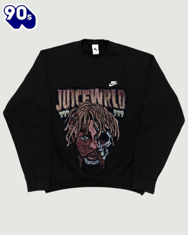 Juice Wrld Anime Embroidered Sweatshirt Fashion Style For Man And Women
