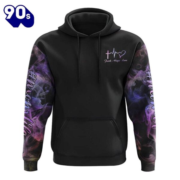Just A Mom Under God Cross Wings 3D Hoodie