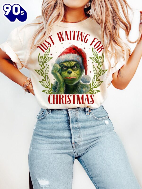 Just Waiting For Christmas, Funny Christmas Shirt