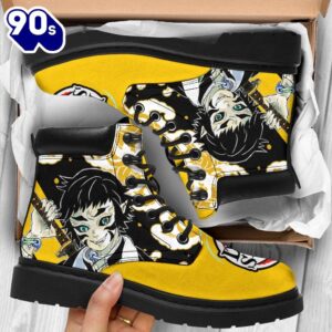 Kaigaku Leather Boots Shoes Demon Slayers Anime Custom