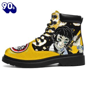 Kaigaku Leather Boots Shoes Demon Slayers Anime Custom