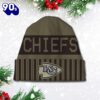 Kansas City Chiefs 2025 Salute to Service Beanie Hat