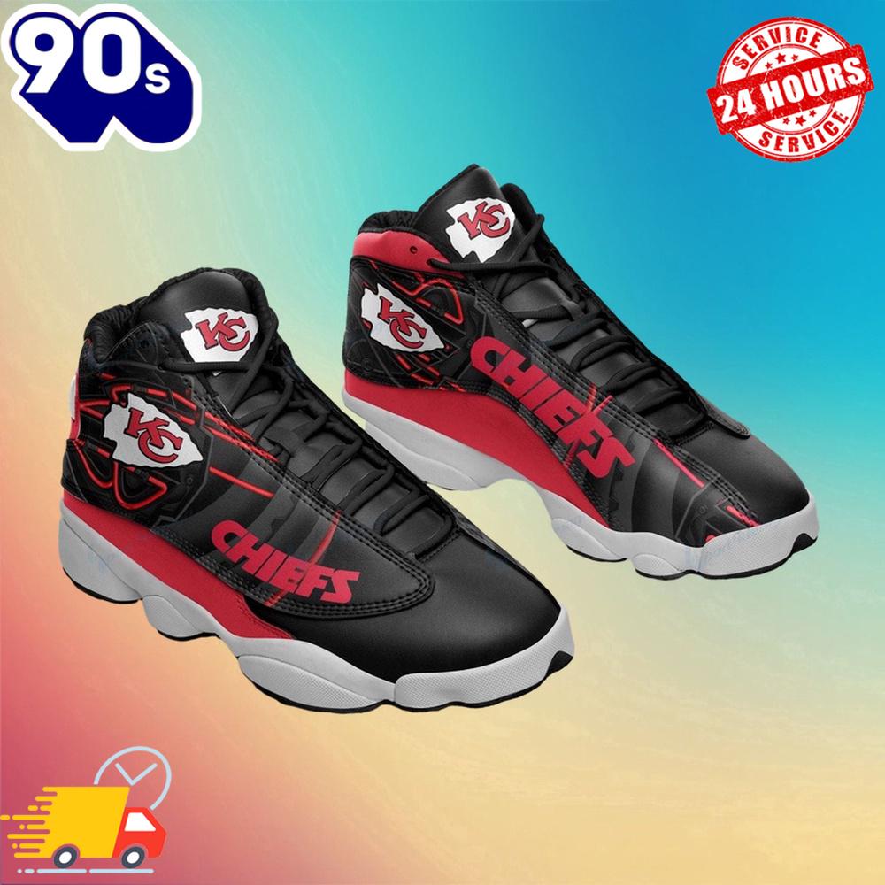 Kansas City Chiefs Air Jordan 13 Sneakers V1 Kansas City Chiefs Air Jordan 13 Sneakers V1