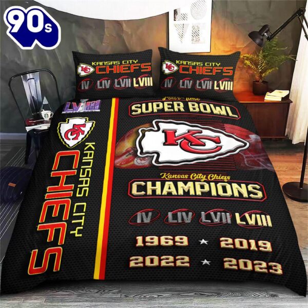 Kansas City Chiefs Bedding Set Christmas For Fans Decor Home