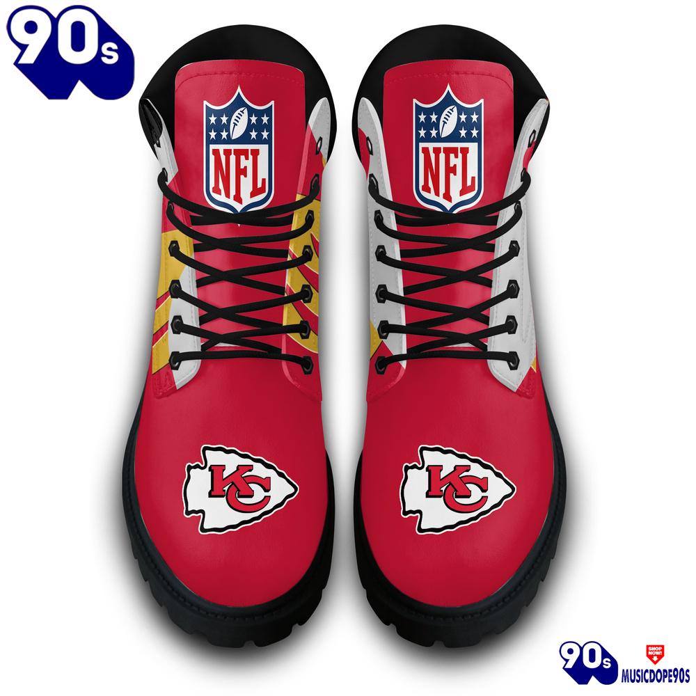 Kansas City Chiefs Custom Boots Shoes Idea Gift For Fan Kansas City Chiefs Custom Boots Shoes Idea Gift For Fan