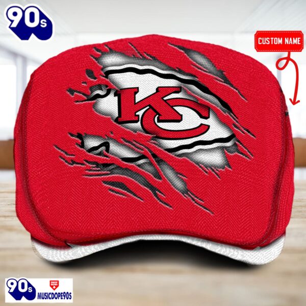 Kansas City Chiefs NFL Basic Design Personalized Jeff Cap