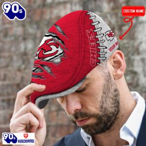 Kansas City Chiefs NFL Basic Design Personalized Jeff Cap