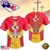 Kansas City Chiefs NFL Blessed Beyond The Score Baseball Jersey, Trending NFL Jersey