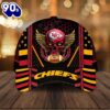 Kansas City Chiefs NFL Skull Wings Team Sport Classic Caps