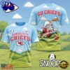 Kansas City Chiefs NFL Snoopy Funny All Over Print T Shirt