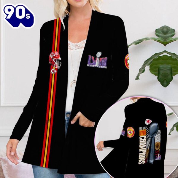 Kansas City Chiefs Women’s Patch Pocket Cardigan For Fans
