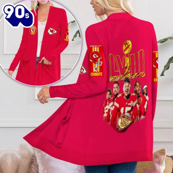 Kansas City Chiefs Women’s Patch Pocket Cardigan For Fans
