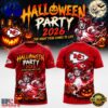 Kansas City Chiefs x Halloween Night 2026 T Shirt, Sport Trend 3D Shirt