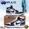 KaRol G Album NO ME ARREPIENTO DE SENTIR TANTO Custom Blue Air Jordan 1 Shoes , Music Sneakers