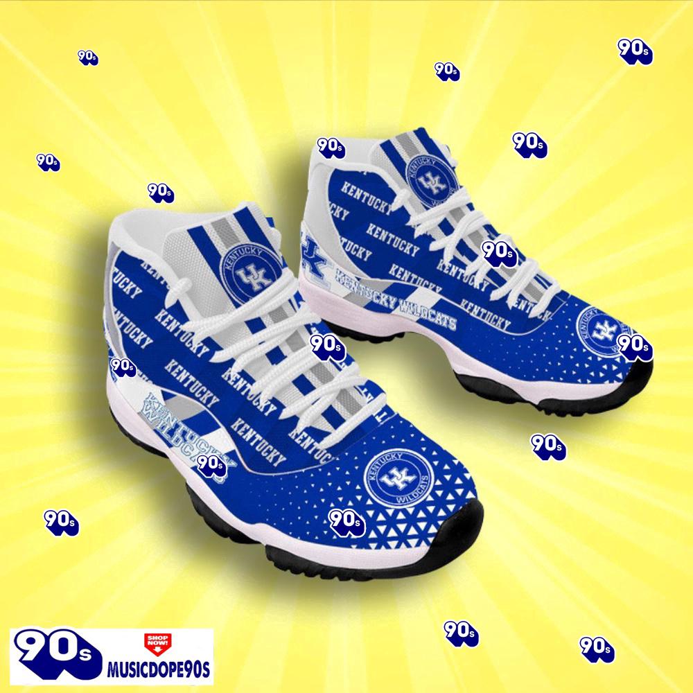 Kentucky Wildcats Football Team Football Team Air Jordan 11 Custom Name Sneakers For Fans Kentucky Wildcats Football Team Football Team Air Jordan 11 Custom Name Sneakers For Fans
