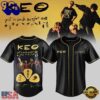 KEO Put A Smile On For Me Tour Signed 2026 Black Baseball Jersey, Trend Baseball Jersey