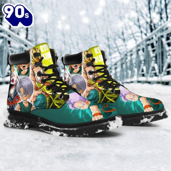 Kid Trunk Dragon Ball Leather Boots Shoes Custom Anime Fan Gift Idea