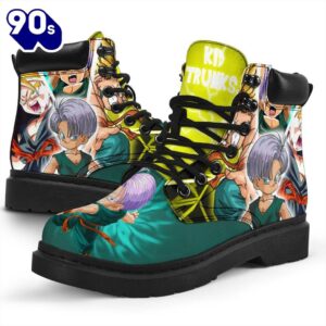 Kid Trunk Dragon Ball Leather Boots Shoes Custom Anime Fan Gift Idea