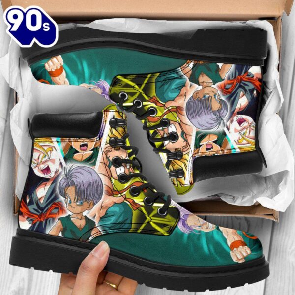 Kid Trunk Dragon Ball Leather Boots Shoes Custom Anime Fan Gift Idea