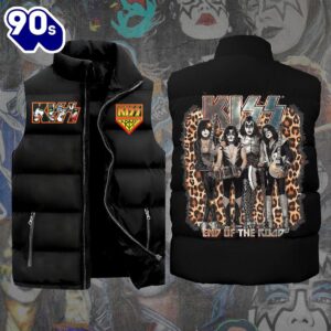 Kiss Band 2D Band Best Sleeveless Jacket – Music Sleeveless Down Jacket