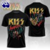 Kiss Band 3D Apparel New 2025 T-shirt Rock Music 3D Shirt