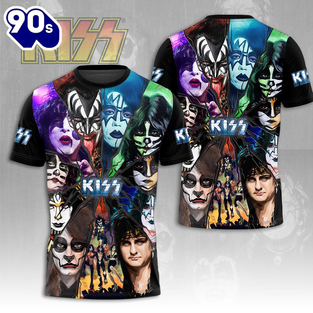 Kiss Band 3D Apparel T-shirt For Fans Rock Music 3D Shirt Kiss Band 3D Apparel T-shirt For Fans Rock Music 3D Shirt