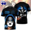 Kiss Band 3D Apparel T-shirt Gift Fans Rock Music 3D Shirt