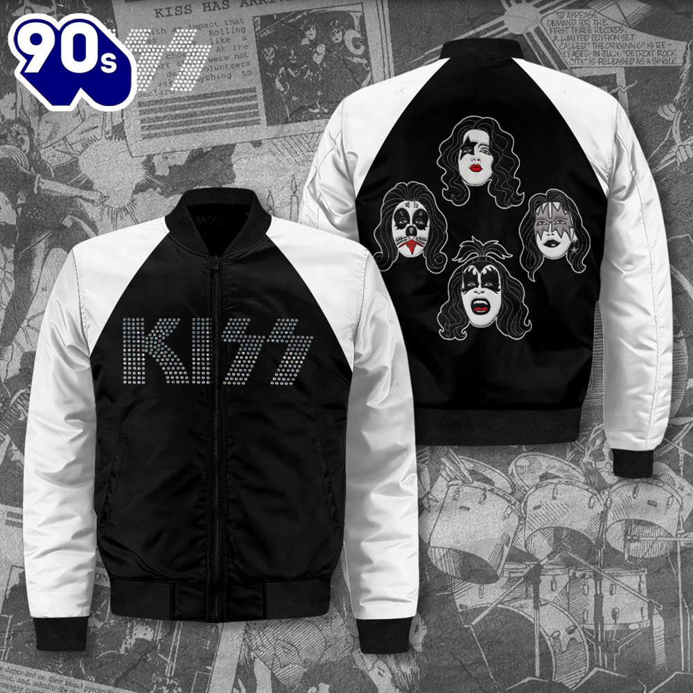 Kiss Band 3D Bomber Jacket For Fans For Fans Kiss Band 3D Bomber Jacket For Fans For Fans